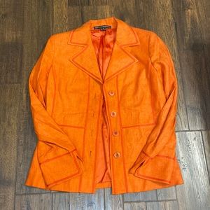 Women’s Linda Allard Ellen Tracy Orange Blazer